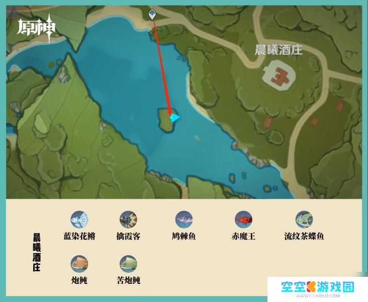 原神钓鱼具体地点 原神钓鱼点位置地图
