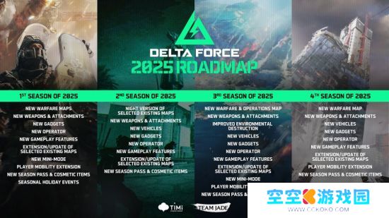 《三角洲行动》公布2025年内容规划 将举行4个赛季