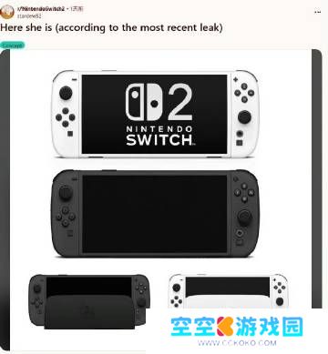 Reddit用户于社交媒体曝出Switch2真机图像与相关配置信息