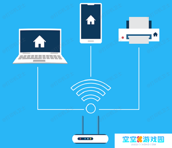 确保电脑与打印机连接在同一局域网中