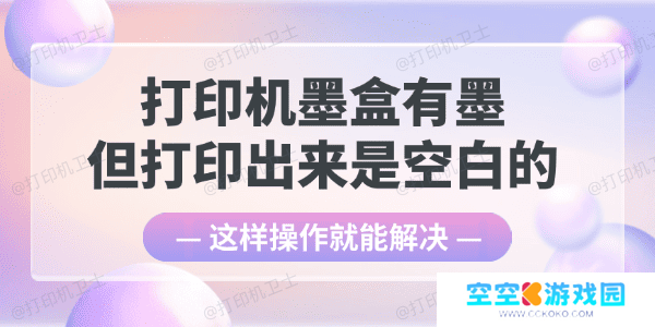 墨盒有墨但打印出来是空白的